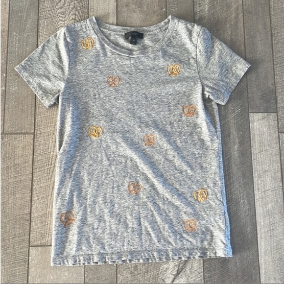 J. Crew Size XS Gray Pretzel T-Shirt - Picture 8 of 8